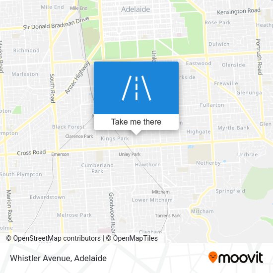 Whistler Avenue map