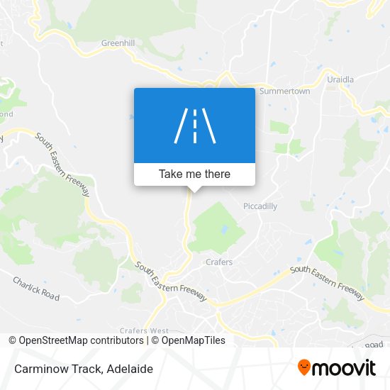 Carminow Track map