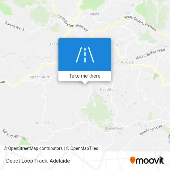 Mapa Depot Loop Track