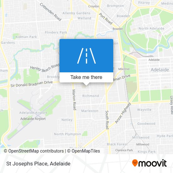 St Josephs Place map