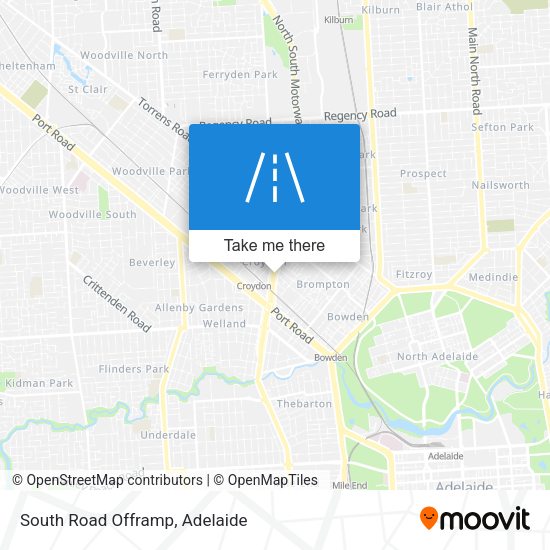 South Road Offramp map