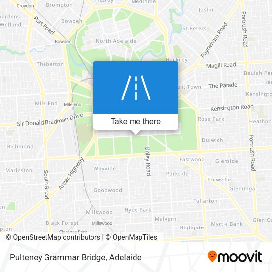 Pulteney Grammar Bridge map
