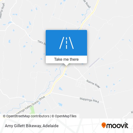 Amy Gillett Bikeway map