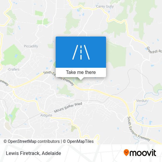 Lewis Firetrack map