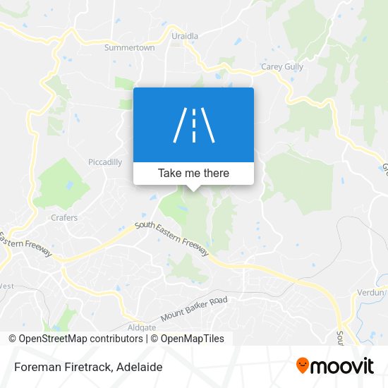 Foreman Firetrack map