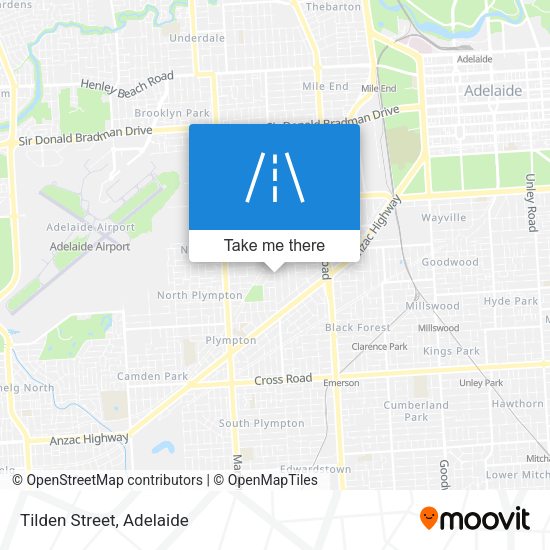 Tilden Street map