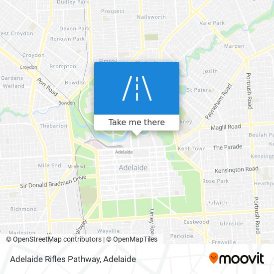 Adelaide Rifles Pathway map