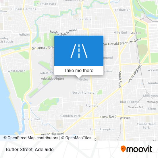 Butler Street map