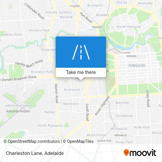 Charleston Lane map