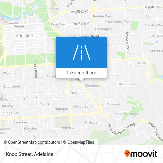 Knox Street map