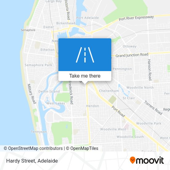 Hardy Street map