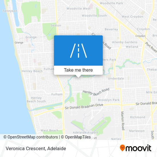 Veronica Crescent map