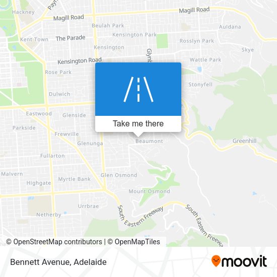 Bennett Avenue map