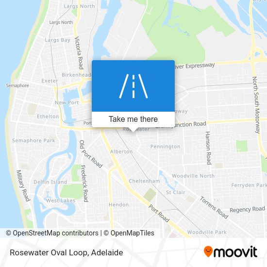 Rosewater Oval Loop map