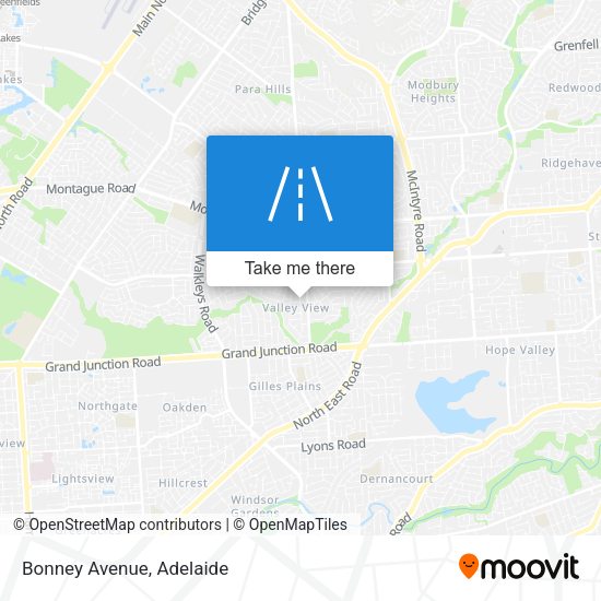Bonney Avenue map