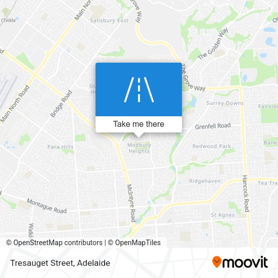 Tresauget Street map