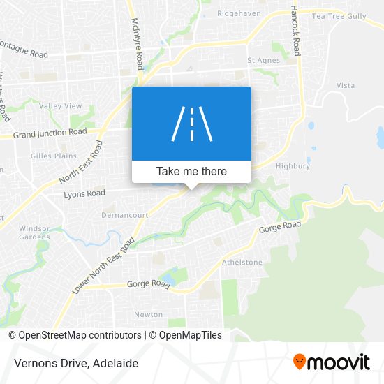 Vernons Drive map
