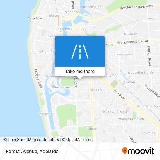 Forest Avenue map