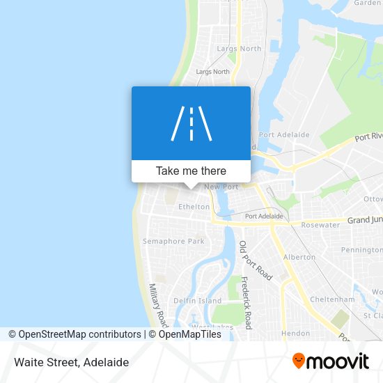 Waite Street map