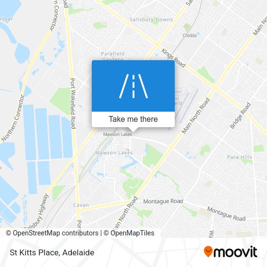 St Kitts Place map