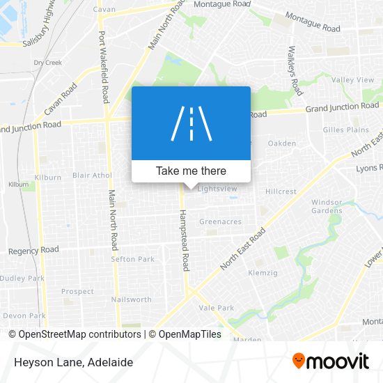 Heyson Lane map