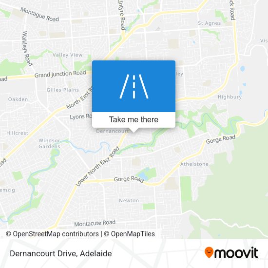 Dernancourt Drive map