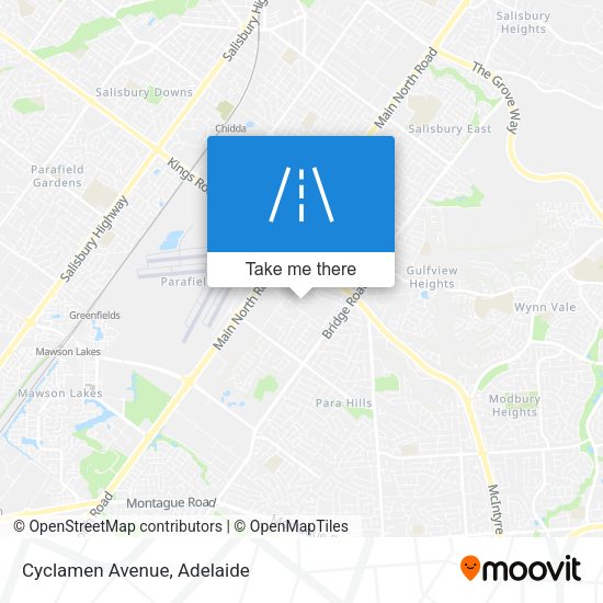 Cyclamen Avenue map