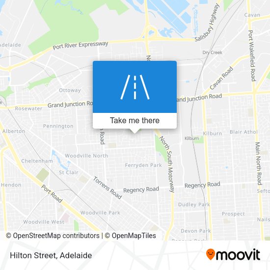 Hilton Street map