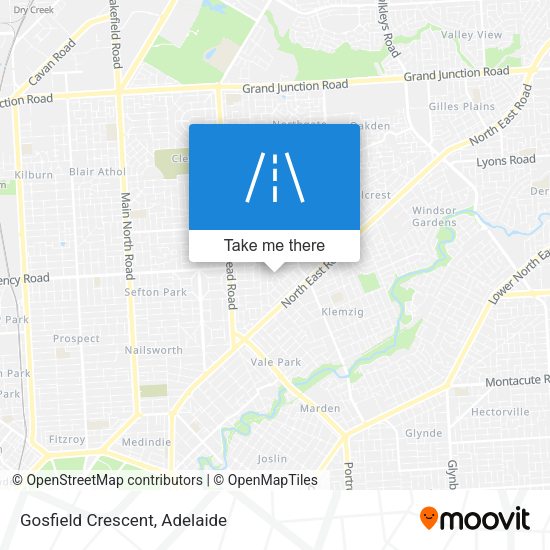 Gosfield Crescent map