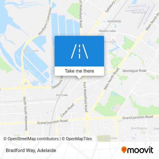 Bradford Way map