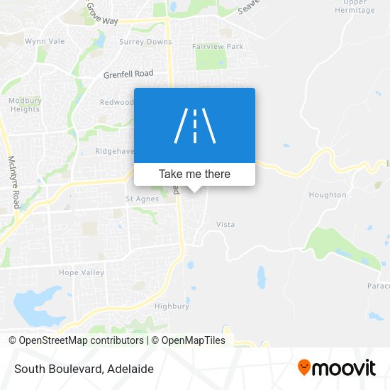 South Boulevard map