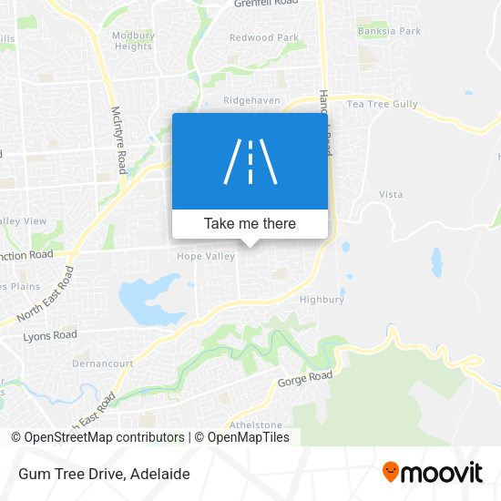 Gum Tree Drive map
