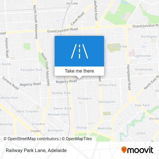 Railway Park Lane map