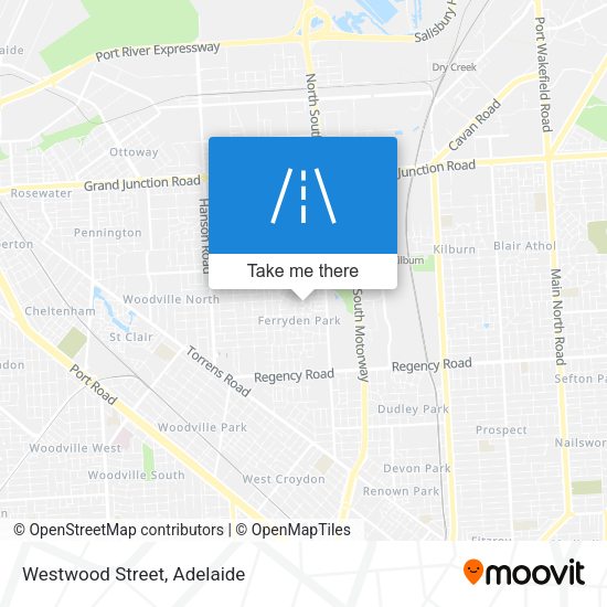 Westwood Street map