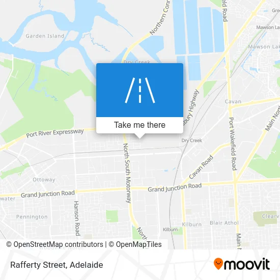 Mapa Rafferty Street