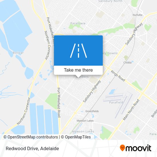 Redwood Drive map