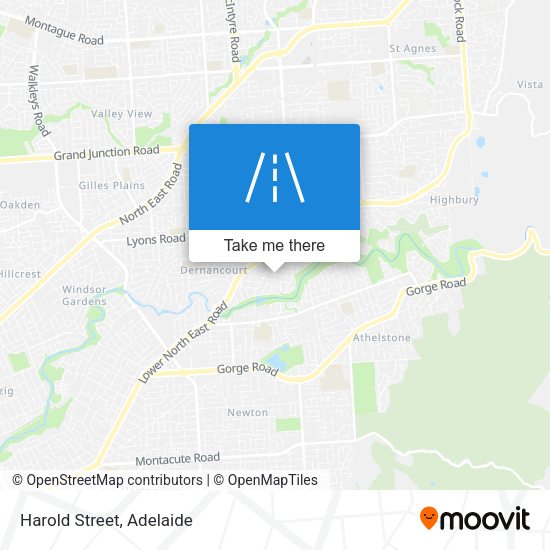 Harold Street map