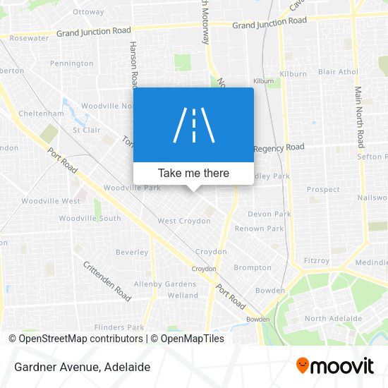 Gardner Avenue map
