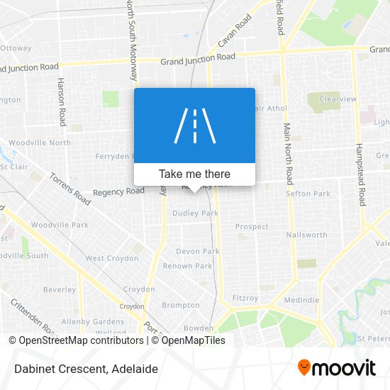Dabinet Crescent map