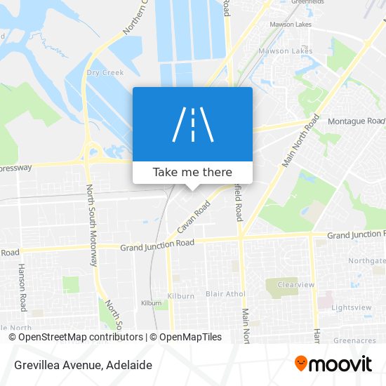 Mapa Grevillea Avenue