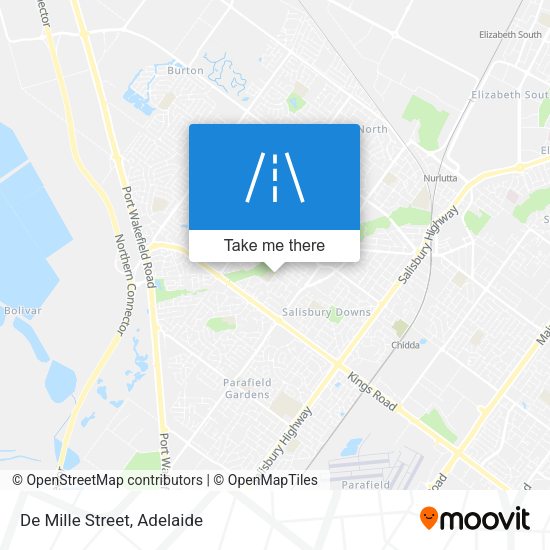 De Mille Street map
