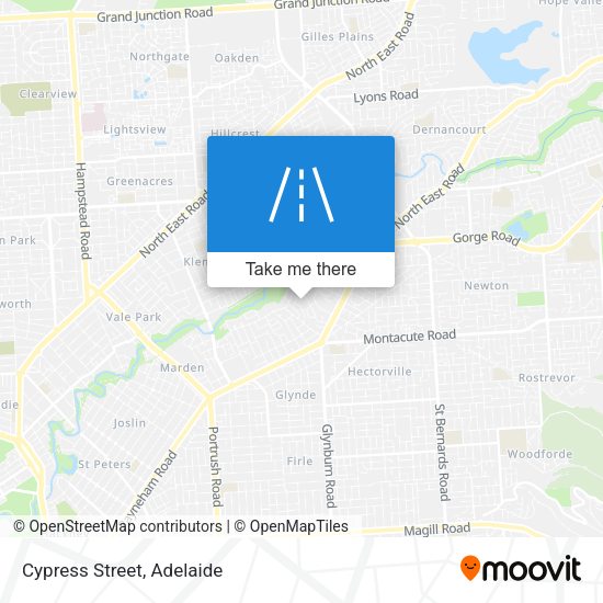 Cypress Street map