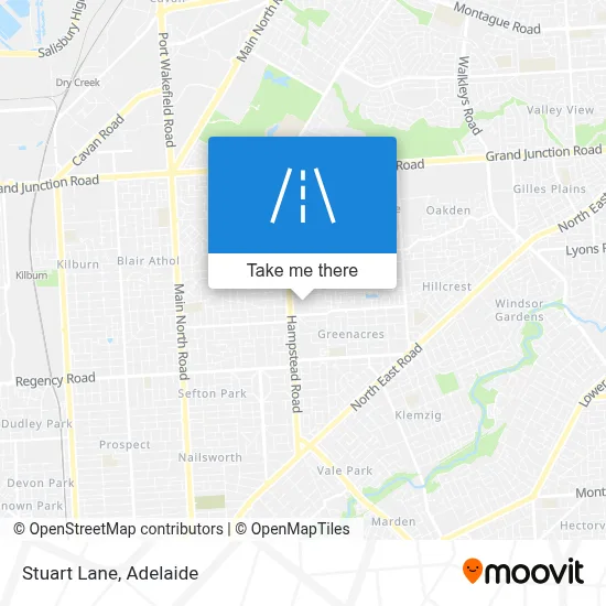 Mapa Stuart Lane