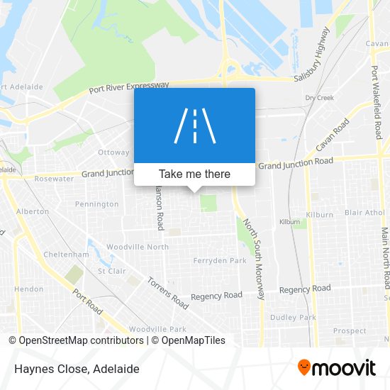 Haynes Close map