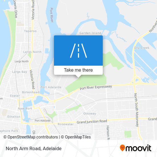 North Arm Road map