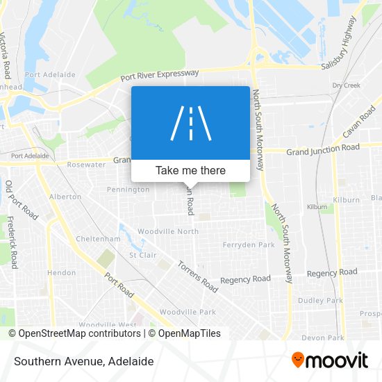 Southern Avenue map