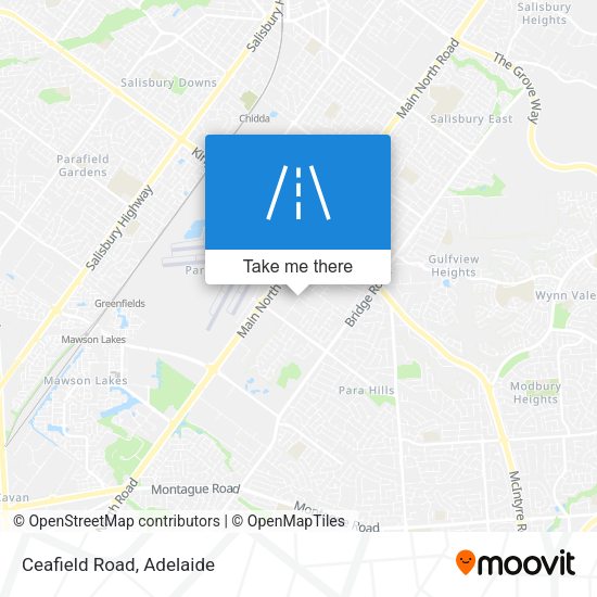 Ceafield Road map