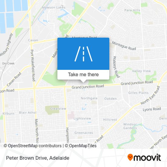 Peter Brown Drive map