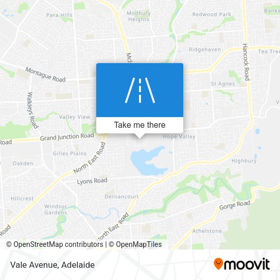 Vale Avenue map