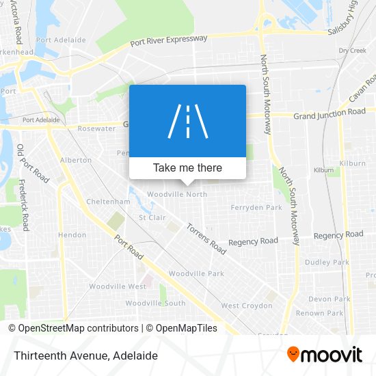 Thirteenth Avenue map